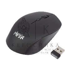Мышь беспроводная HIPER HOMW-091 черный, 1600 dpi, радиоканал, USB, кнопки - 4