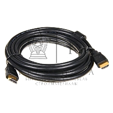 Кабель HDMI 5bites APC-014-030 HDMI M/HDMI M V1.4b, высокоскоростной, ethernet+3D, зол.разъемы, ферр.кольца, 3м.