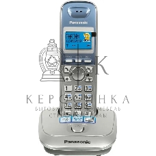 Телефон беспроводной (DECT) Panasonic KX-TG2511RUS (серебристый) АОН, Caller ID,спикерфон на трубке,переход в Эко режим одним нажатием