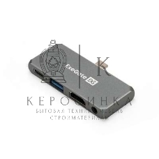 USB-концентратор 5-в-1 ExeGate DUB-31C/PD/HA (кабель-адаптер USB Type-C --> 1xUSB3.0 + Type-C DATA (480Mb/s) + PD 100W + HDMI 4K@30Hz + Audio, Plug&Play, подходит для iPad Pro и мобильных телефонов, серый)