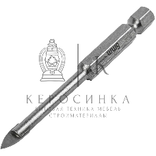 Сверло по керамической плитке и стеклу Matrix, 5 мм, 6-гр хвостовик