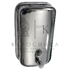 Дозатор жидкого мыла настенный, металический с глазком, из нержавеющей стали 1000 мл BRIMIX 615