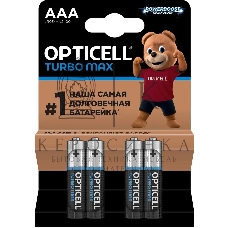 Батарея Opticell Turbo MAX LR03 AAA (4шт) блистер