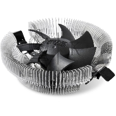 Кулер для процессора PCCooler E80 (65W, 3-pin, 42mm, Al/Cu, -mm, 1x80мм, 29.61CFM, 22dBA, 2000RPM, S: 1851/1700/1200/115X, AM5/AM4, silver, black)
