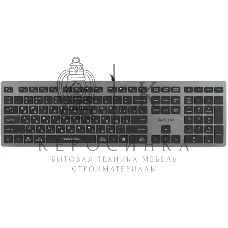 Клавиатура проводная A4Tech Fstyler FX60 серый/белый