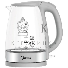 Чайник электрический Midea MK-8017 2200 Вт, 1.5 л, белый