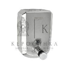 Дозатор жидкого мыла настенный, металический с глазком, из нерж.стали 201, на 500 мл ХРОМ BRIMIX 643