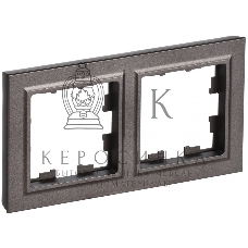 Рамка 2-местная IEK BRITE РУ-2-БрТБ-44 IP44 темная бронза