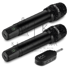 Набор беспроводных микрофонов SVEN MK-742, черный (2.4GHz, 180mAh)