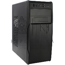 Компьютерный корпус PowerCool без ТМ, S1008BK-2U3C-NP NP (MidiTower, БЕЗ БП, черный, 2*USB3.0+2*USB Type-C +HD Audio)