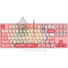 Клавиатура проводная A4Tech Bloody S87 Energy (S87 USB ENERGY PINK) USB розовый