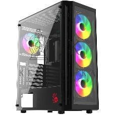 Компьютерный корпус Bloody BD-CC120F черный без БП ATX 8x120мм 1xUSB 2.0 1xUSB 3.0 audio bott PSU