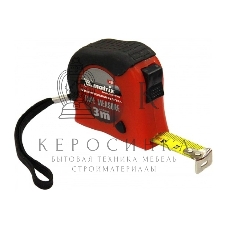 Рулетка Matrix Double fixation, 3 м х 16 мм, обрезиненный корпус, двойная плавная фиксация