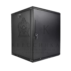 Шкаф телекоммуникационный настенный разборный ЦМО ЭКОНОМ 15U (600 650) дверь металл, черный