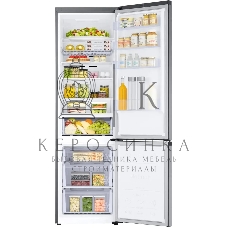 Холодильник Samsung RB38C602DSA/EF графит двухкамерный 276/114л морозилка снизу, No Frost