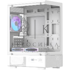 Корпус Formula Crystal Z1CM v2 белый без БП mATX 5x120мм 1xUSB3.0 audio bott PSU