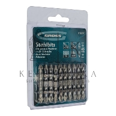 Набор бит Gross 11217 двухстор. ph2-pz2х45 мм сталь s2 10 шт.