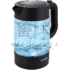 Чайник электрический Hyundai HYK-G7707 1.7л. 2200Вт графит корпус: стекло