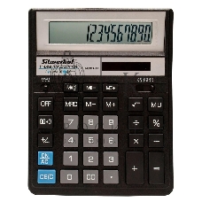 Калькулятор настольный Silwerhof SH-888X-14 черный 14-разр.