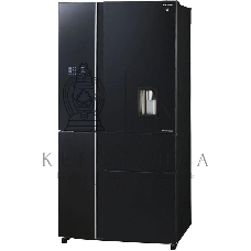 Холодильник Sharp SJWX99ABK серый, трехкамерный морозилка снизу 423/179л