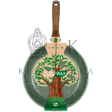 Сковорода НМП ECO WAY EW126, 26 см, зеленый