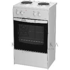 Плита электрическая Darina S EM 521 404 W белый/черный, конфорок 2 шт, духовка 45 л, 50 см x 85 см x 41 см