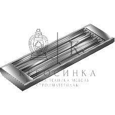 Обогреватель инфракрасный Ресанта ИКО-3000T, серый, 3000 Вт, 30 м2, термостат (67/5/7)