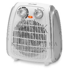 Тепловентилятор Maxwell MW-3458 (W), белый, 1000/2000 Вт, 20 м2, термостат