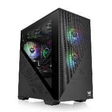 Компьютерный корпус Thermaltake Divider 170 TG ARGb/Black CA-1S4-00S1WN-00/Win/SPCC/Tempered Glass*1/120мм ARGb PWM Fan*2