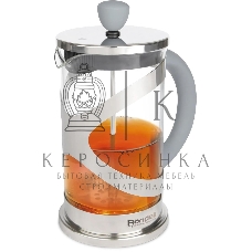 Френч-пресс Rondell Crystal Grey RDS-839, 0.8 л, серый