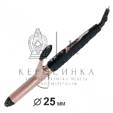 Щипцы для завивки волос DELTA LUX DL-0626 коричневый/черный, 25 мм, 180 °C, 1 режим