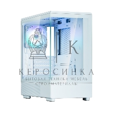 Компьютерный корпус ZALMAN P10, MATX, белый, WINDOW, 2x3.5