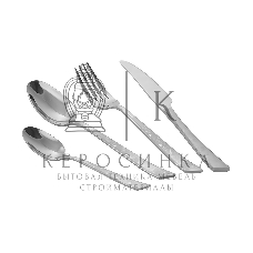 Набор столовых приборов LARA LR10-13/24 MIRA 24 пр, зеркальная полировка, острая вилка, лазер