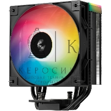 Кулер для процессора DEEPCOOL AG400 BK ARGb V2 черный 120мм алюминий+медь 2100rpm 31.6db 4-pin 220W 154мм