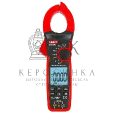 Токоизмерительные клещи UT205E Напряжение постоянного/переменного тока (1000 В); переменный ток (1000А); Сопротивление (60 МОм); Емкость (60 мФ); Частота (1 МГц)