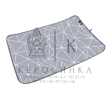 Коврик для глажки белья малый NIKA КГМ/3, принт: с линиями на сером