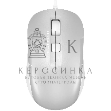 Мышь проводная A4Tech Fstyler FM26 серебристый/белый, 1600 dpi, USB, кнопки - 4