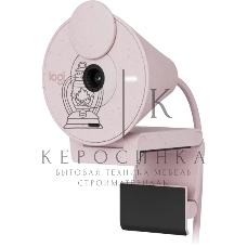 Веб-камера Logitech Brio 300 1920x1080, 30 кадр/с, USB Type-C, микрофон (шумоподавление), автоматическая фокусировка, автоосвещение, универсальное крепление розовый
