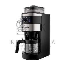 Кофеварка капельная Maunfeld MF-731BK черный, исп. кофе - зерновой/молотый, 0.83 л, 820 Вт.