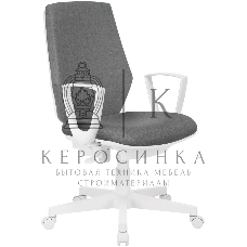Кресло офисное Бюрократ CH-W545 серый 38-404, крестовина пластик, пластик белый