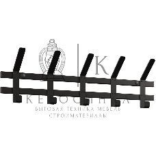 Вешалка настенная ЗМИ ТОРОНТО 5 черный ВНТ5 Ч