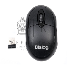 Мышь беспроводная Dialog Comfort MROC-10U черный, 1200 dpi, радиоканал, USB, кнопки - 3