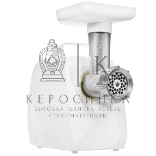 Мясорубка электрическая Ротор ЭМШ 35/300-2 белый, 1500 Вт, 0.6 кг/мин, насадки - 2