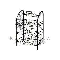 Этажерка НИКА ЭТ2/А медный антик, 4 полки 700x465x300