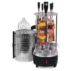 Шашлычница электрическая BQ BBQ1000 черный/стальной