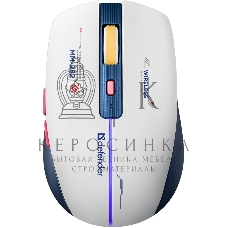 Мышь беспроводная Defender Dila MM-282 белый/синий, 1800 dpi, радиоканал, USB, кнопки - 6