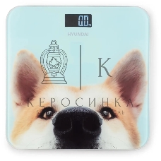 Весы напольные электронные Hyundai H-BS03680 макс.180кг голубой