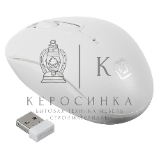 Мышь беспроводная Oklick 505MW белый, 1000 dpi, радиоканал, USB, кнопки - 3