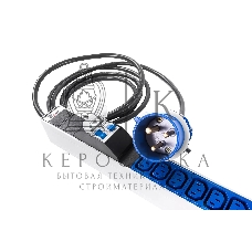 Блок силовых розеток Rem Rem-32, IEC 60320 С13 х 24, IEC 60320 С19 х 6, вход IEC 309, шнур 3 м, 1 463мм, однофазный 32А, автомат + индикатор, серый