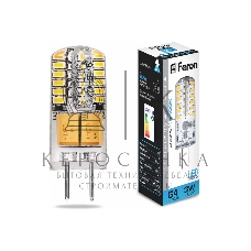 Лампа светодиодная Feron LB-422 3вт 12в G4 дневной капсульная